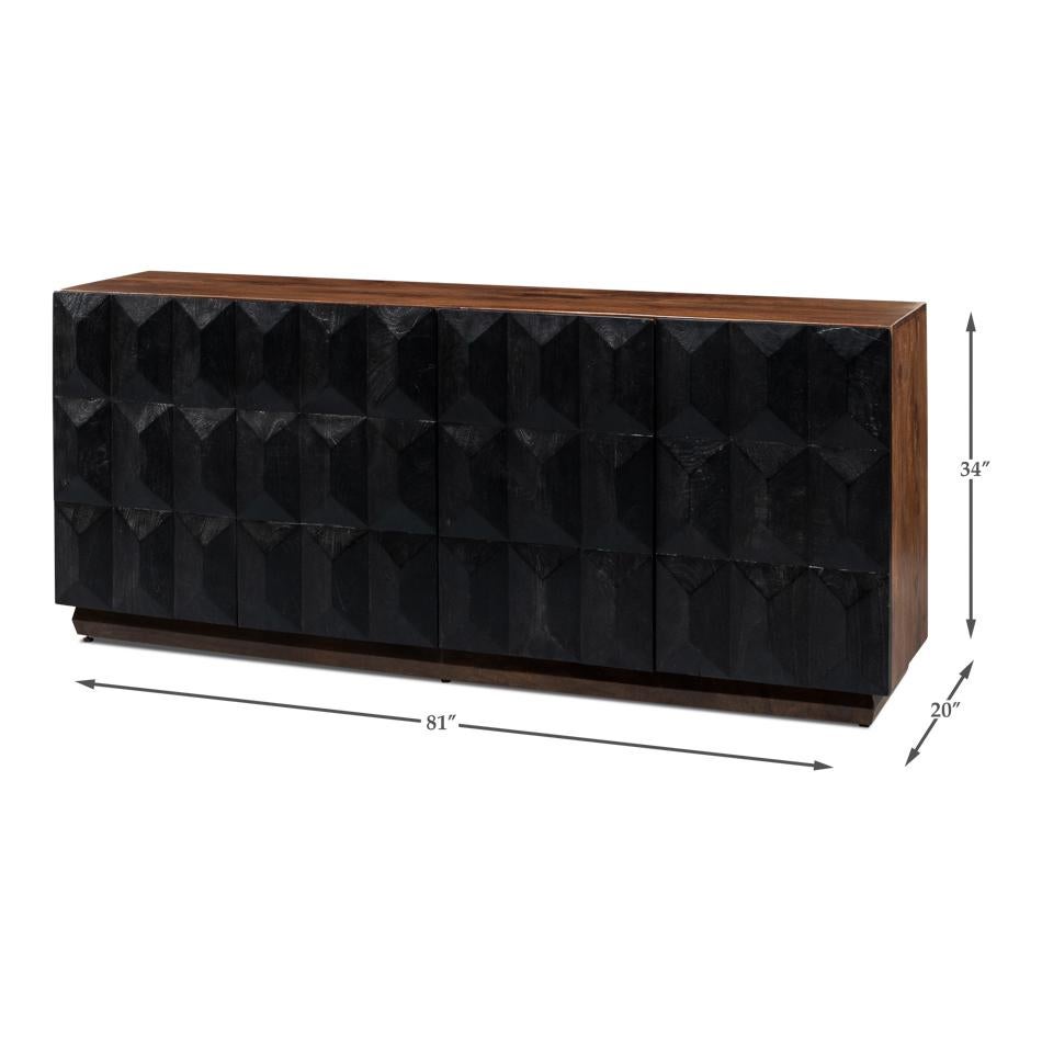 Modern Architectural Sideboard For Sale 4