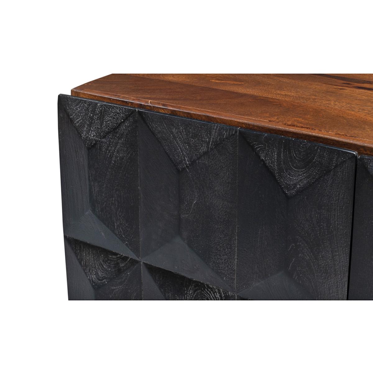 Contemporary Modern Architectural Sideboard For Sale