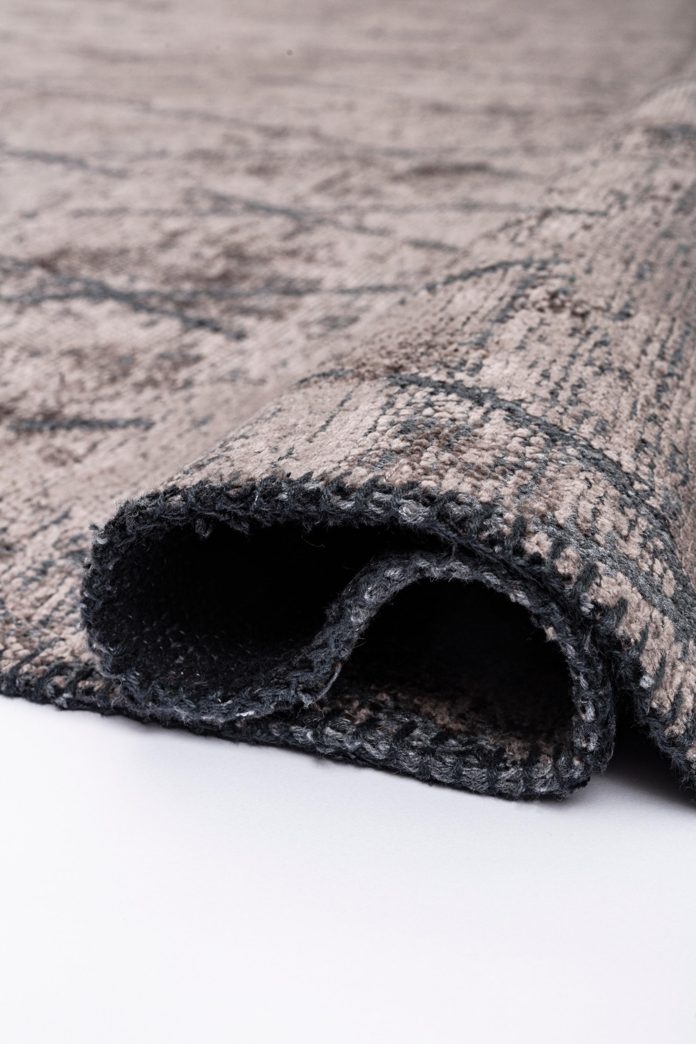 En venta: Alfombra de lujo moderna Argyle  (Gris) 2