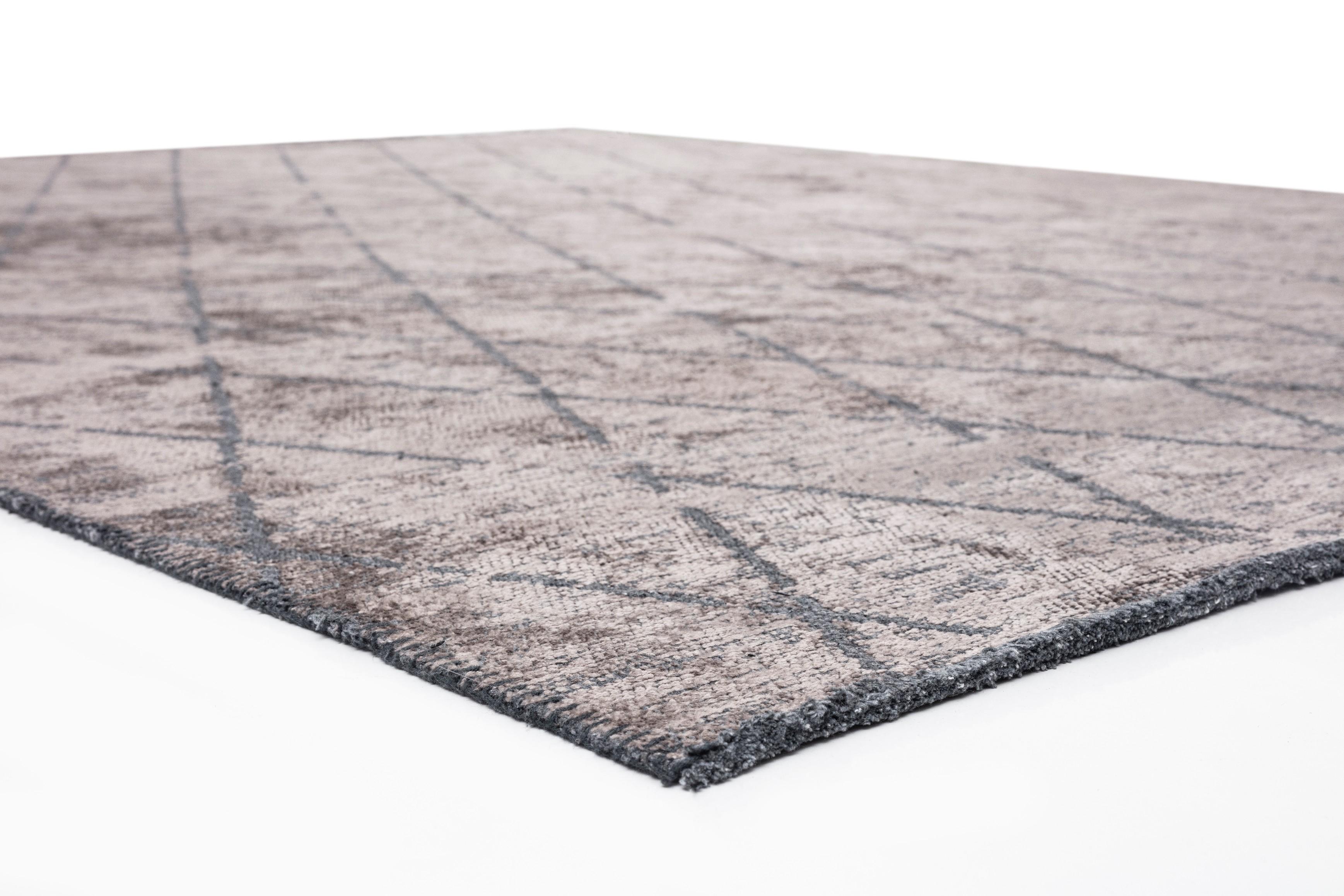 En venta: Alfombra de lujo moderna Argyle  (Gris) 4