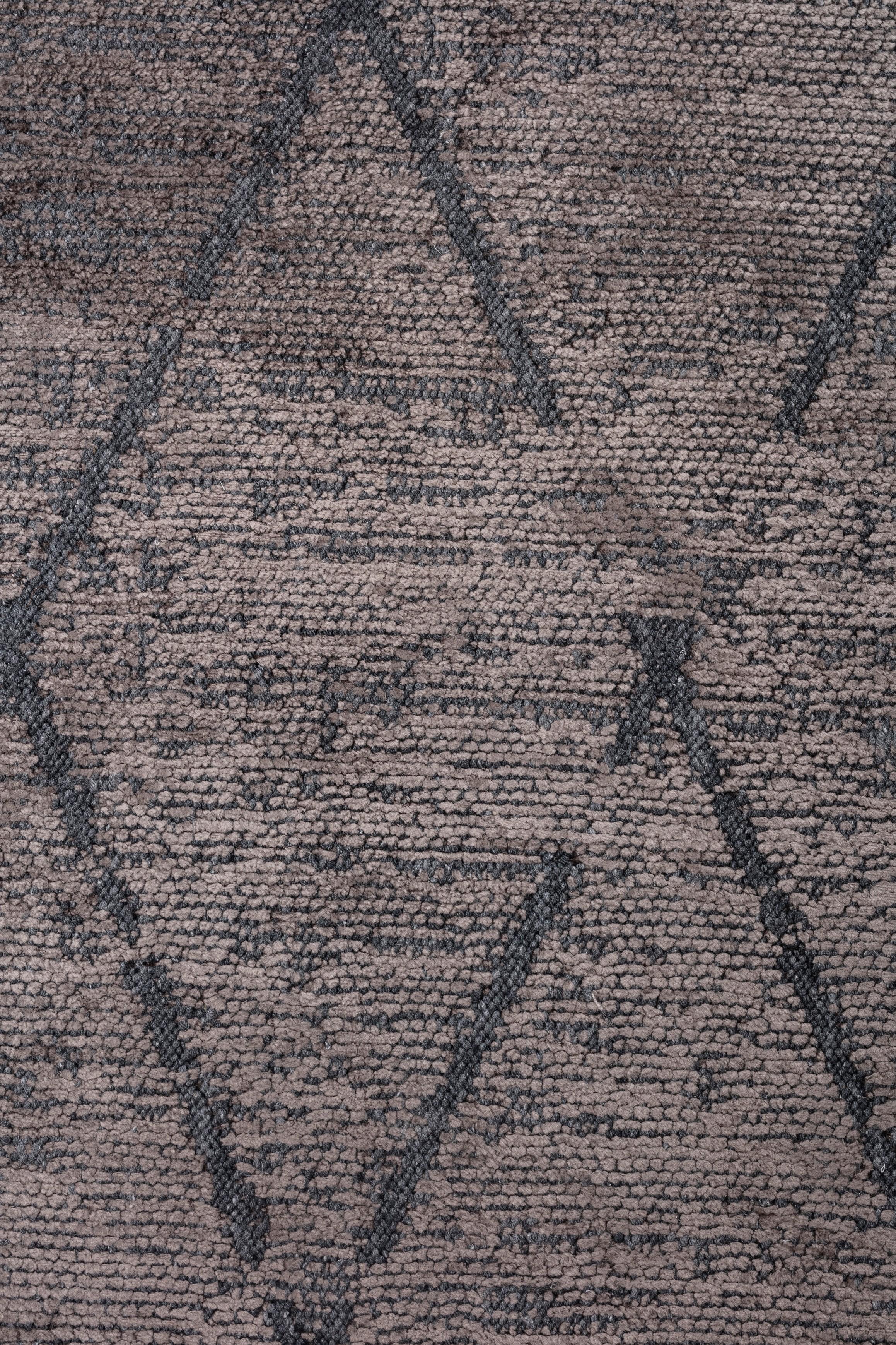 En venta: Alfombra de lujo moderna Argyle  (Gris) 5