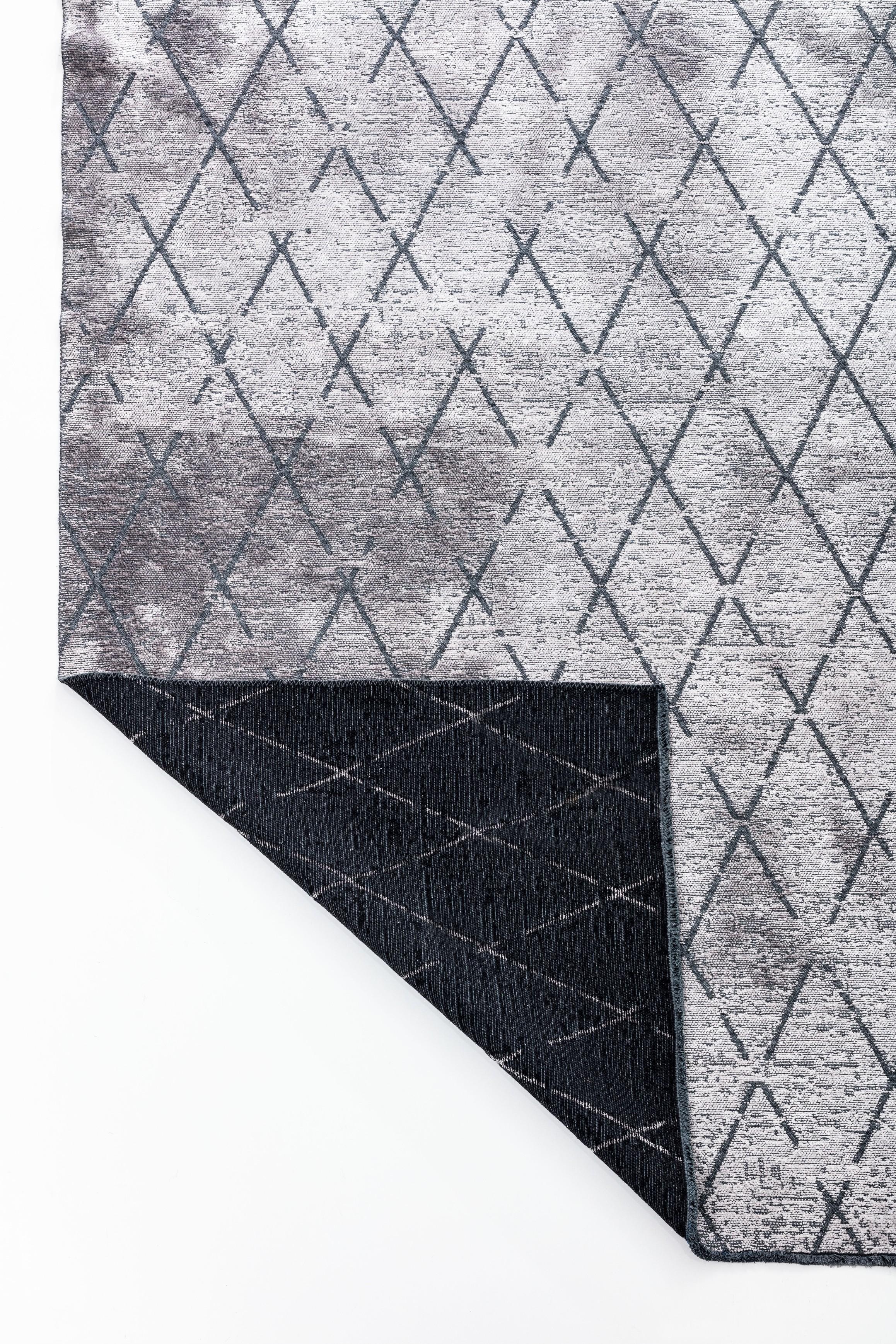 En venta: Alfombra de lujo moderna Argyle  (Gris) 3