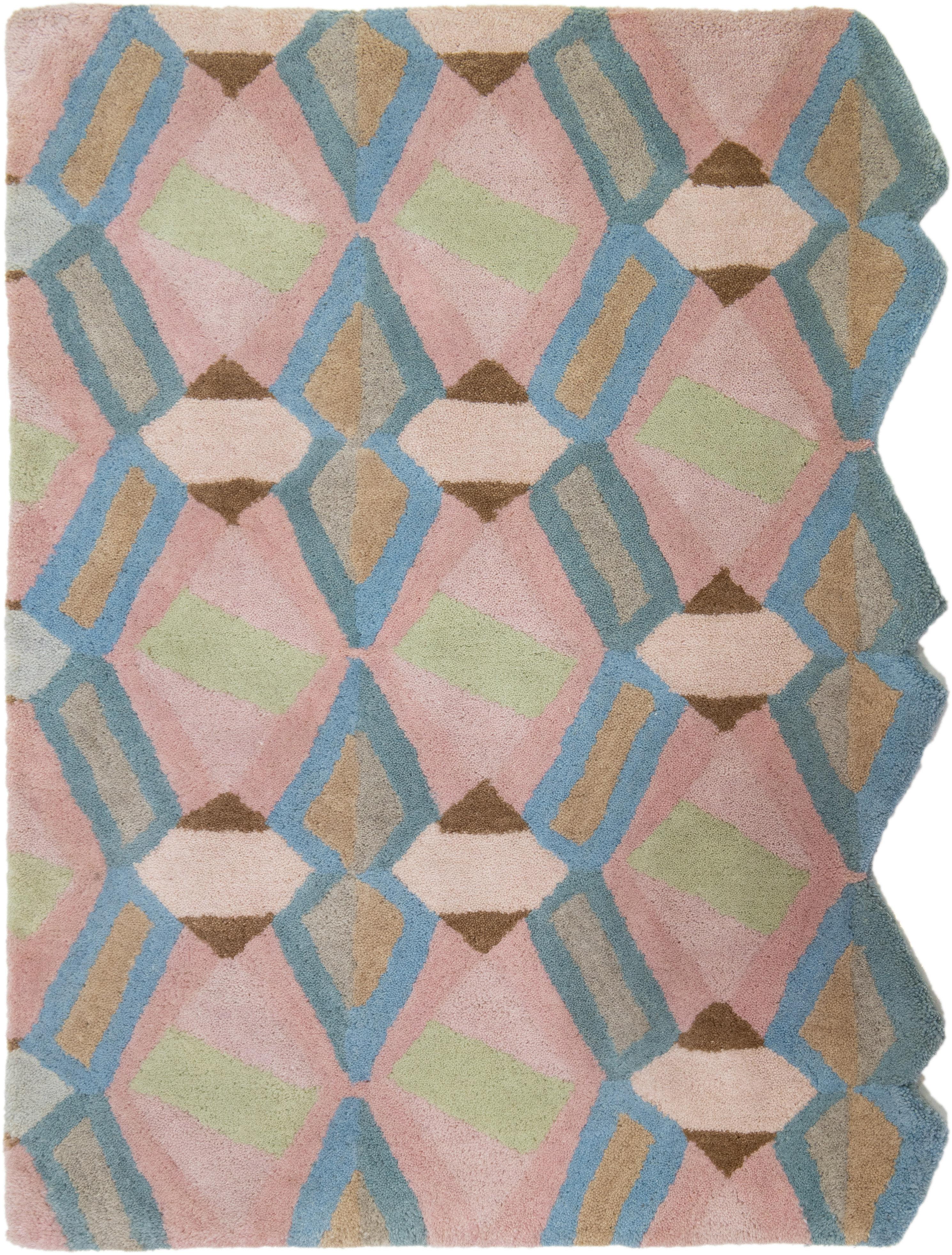 Moderner Arletty maßgefertigter Wollteppich mit geometrischem Muster von Apadana im Angebot 11
