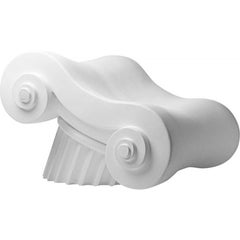 Fauteuil moderne Chaise Longue Studio 65 Gufram en polyuréthane blanc souple