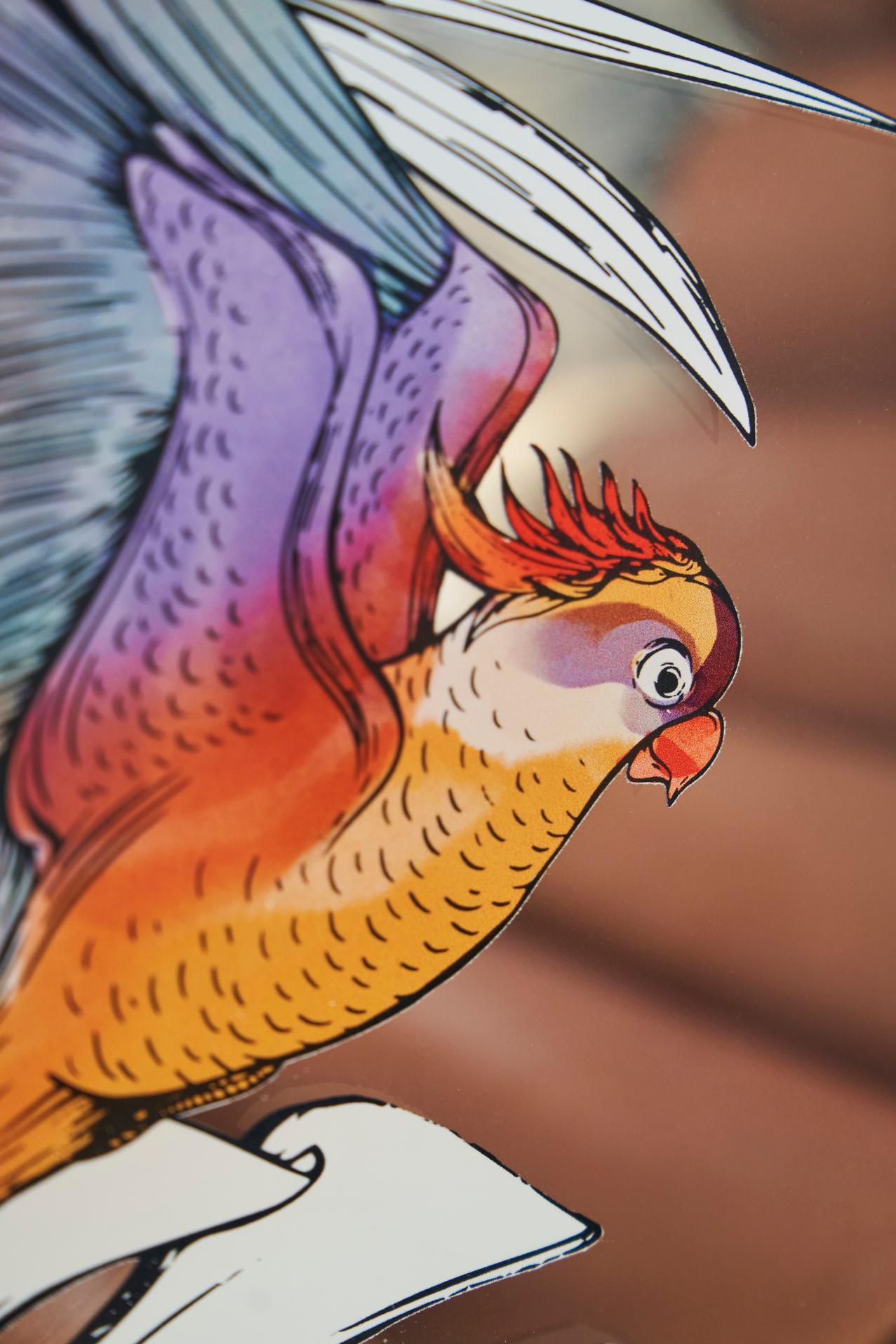 Français Modern Armchair in Tempered Glass Panels �– MW02 Jungle Edition en vente