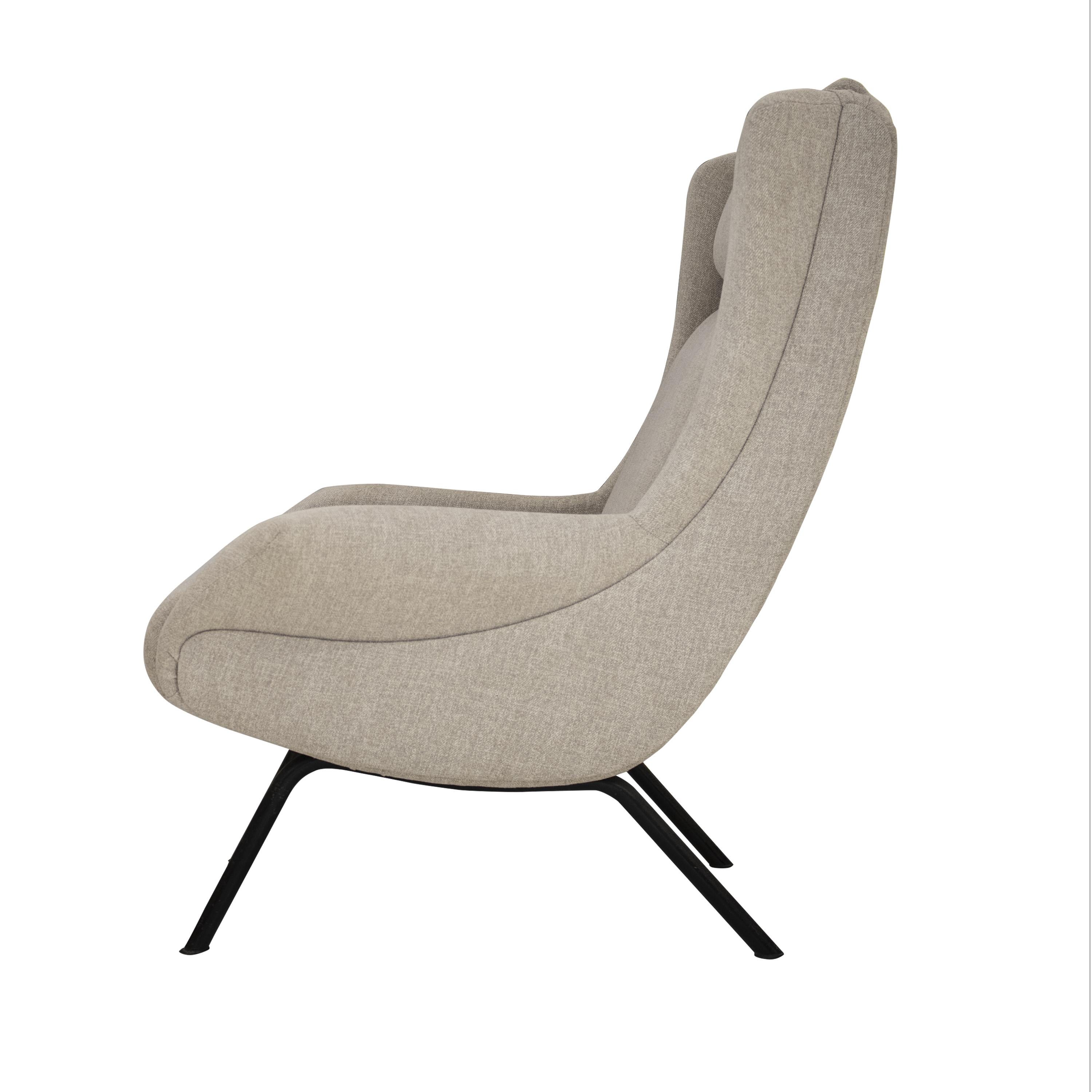Italian Modern Armchair in the Style of Marco Zanuso, Senior Mod, Italy 1960 For Sale