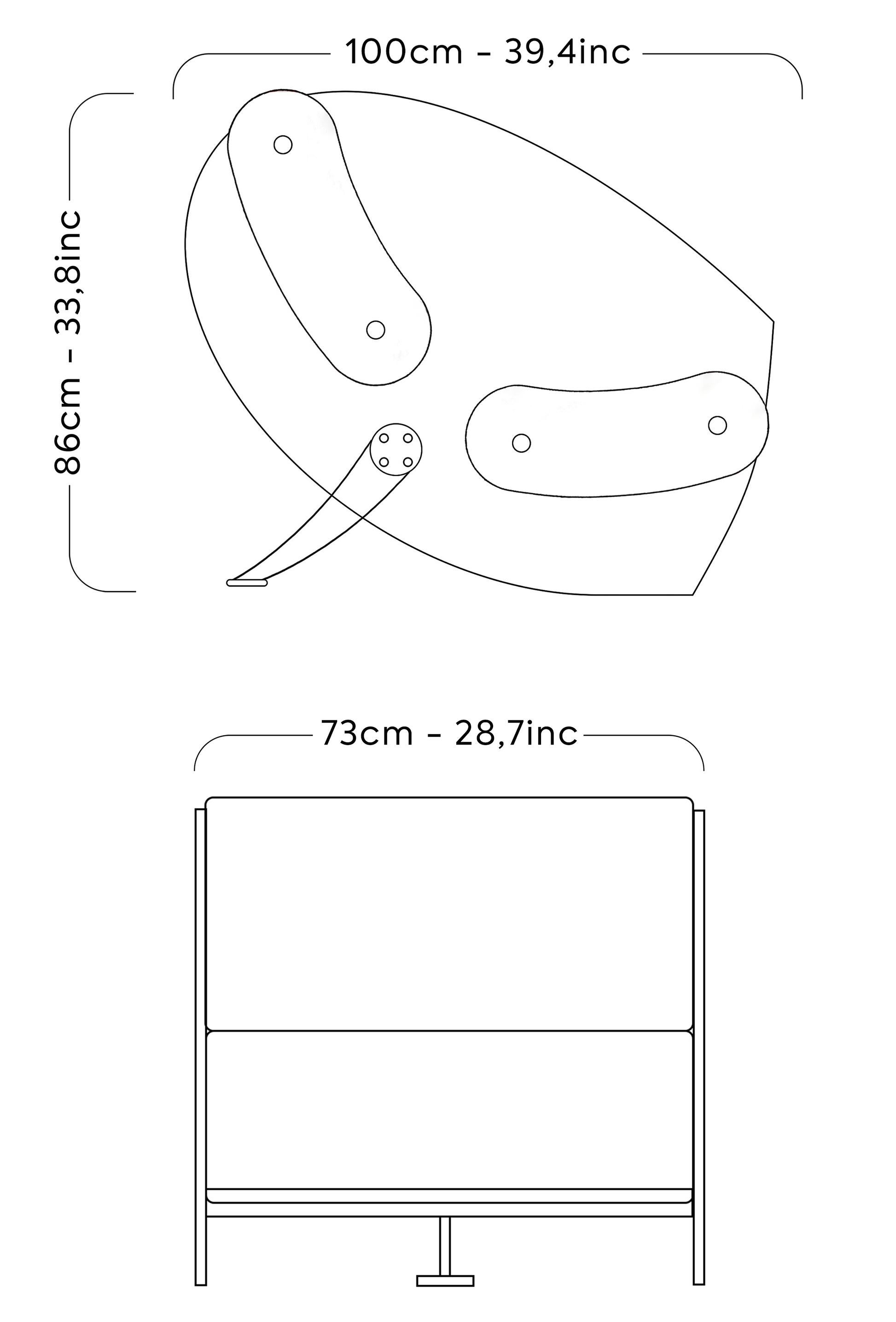 Modern Armchair in Transparent Cast PMMA – MW07 Contemporary Design in vendita 3