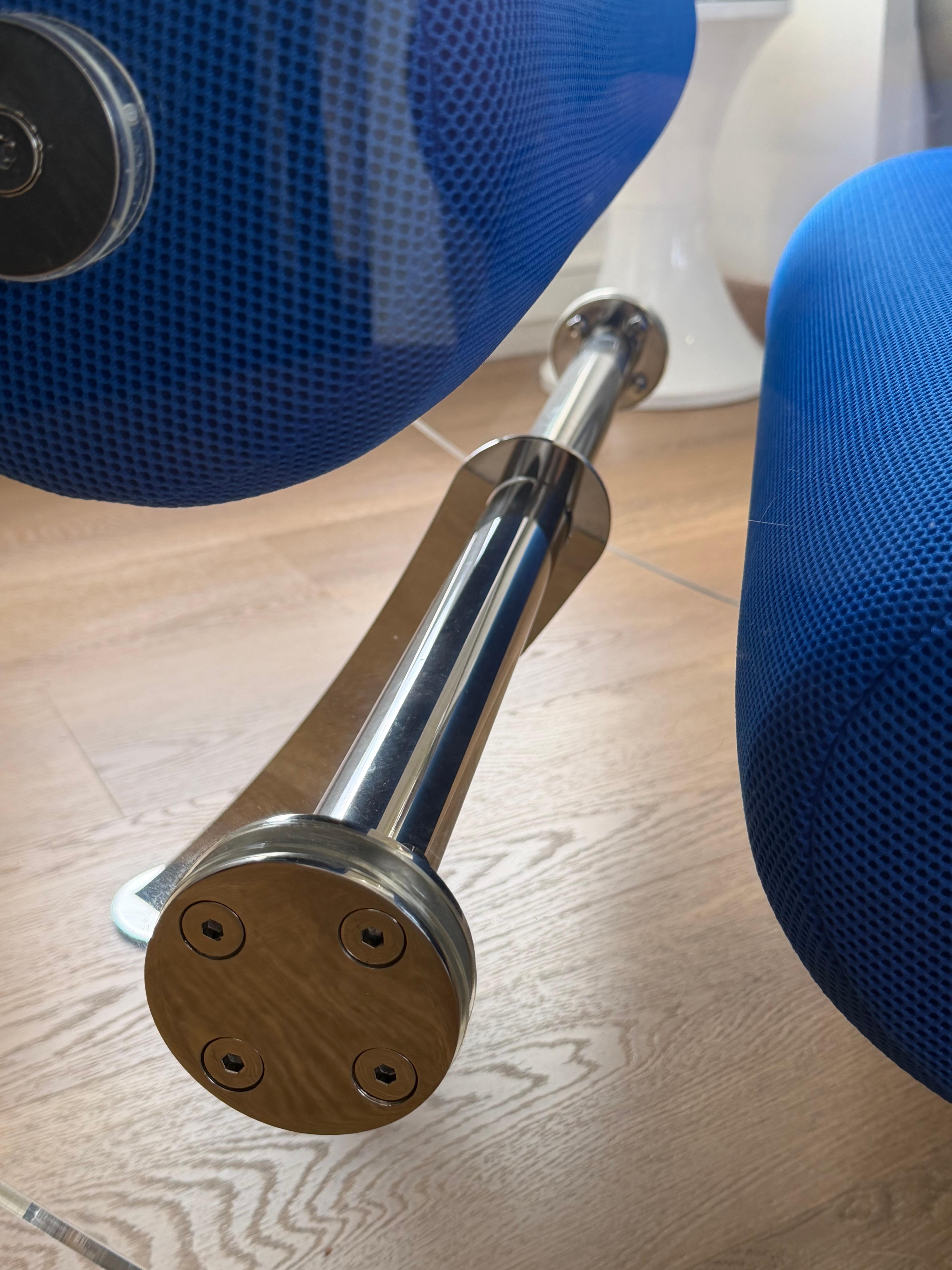 Acciaio inossidabile Modern Armchair in Transparent Cast PMMA – MW07 Contemporary Design in vendita