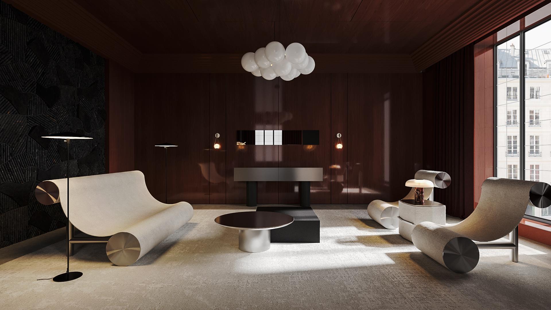 Fauteuil moderne 'Vero' par Nero en vente 2