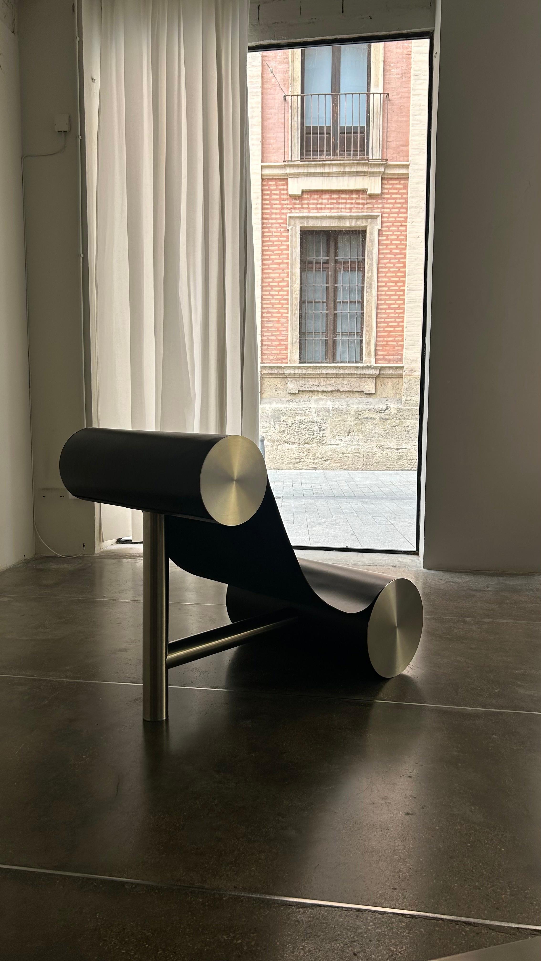 Fauteuil moderne 'Vero' par Nero en vente 1