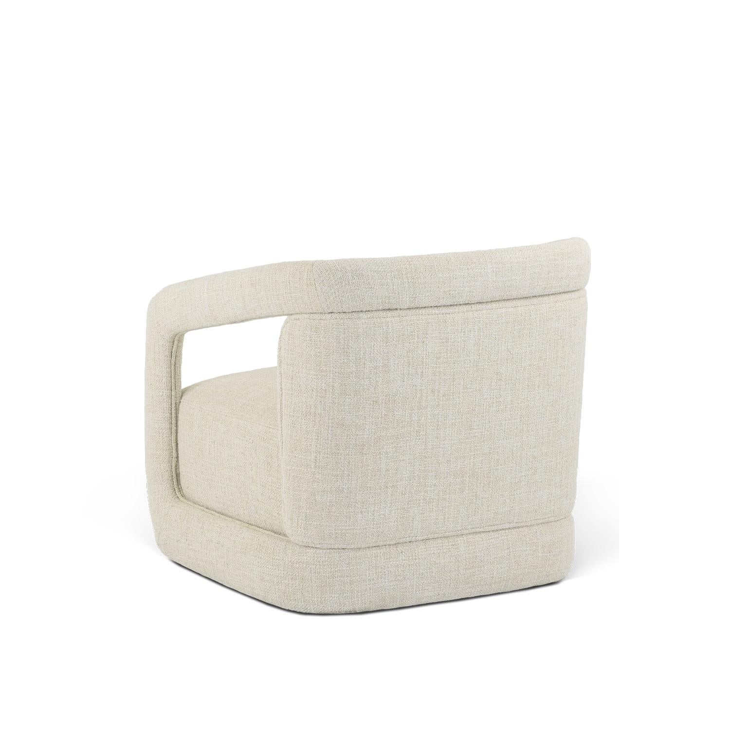Moderner Sessel mit markantem Design, komplett mit Samt gepolstert (Portugiesisch) im Angebot