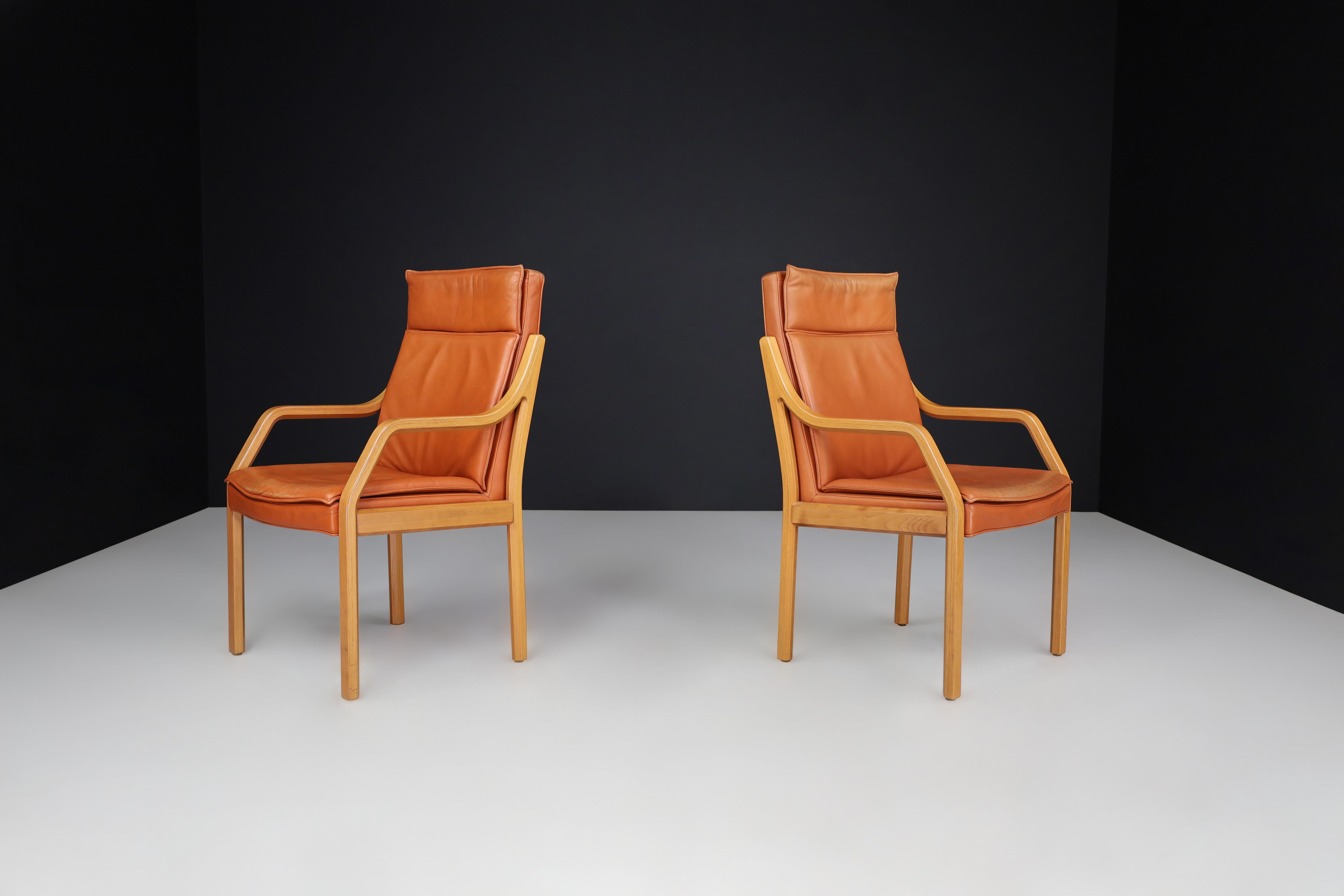Walter Knoll Set of 16 Dining Room Chairs in Bentwood and Leather, Germany 1970s For Sale 8