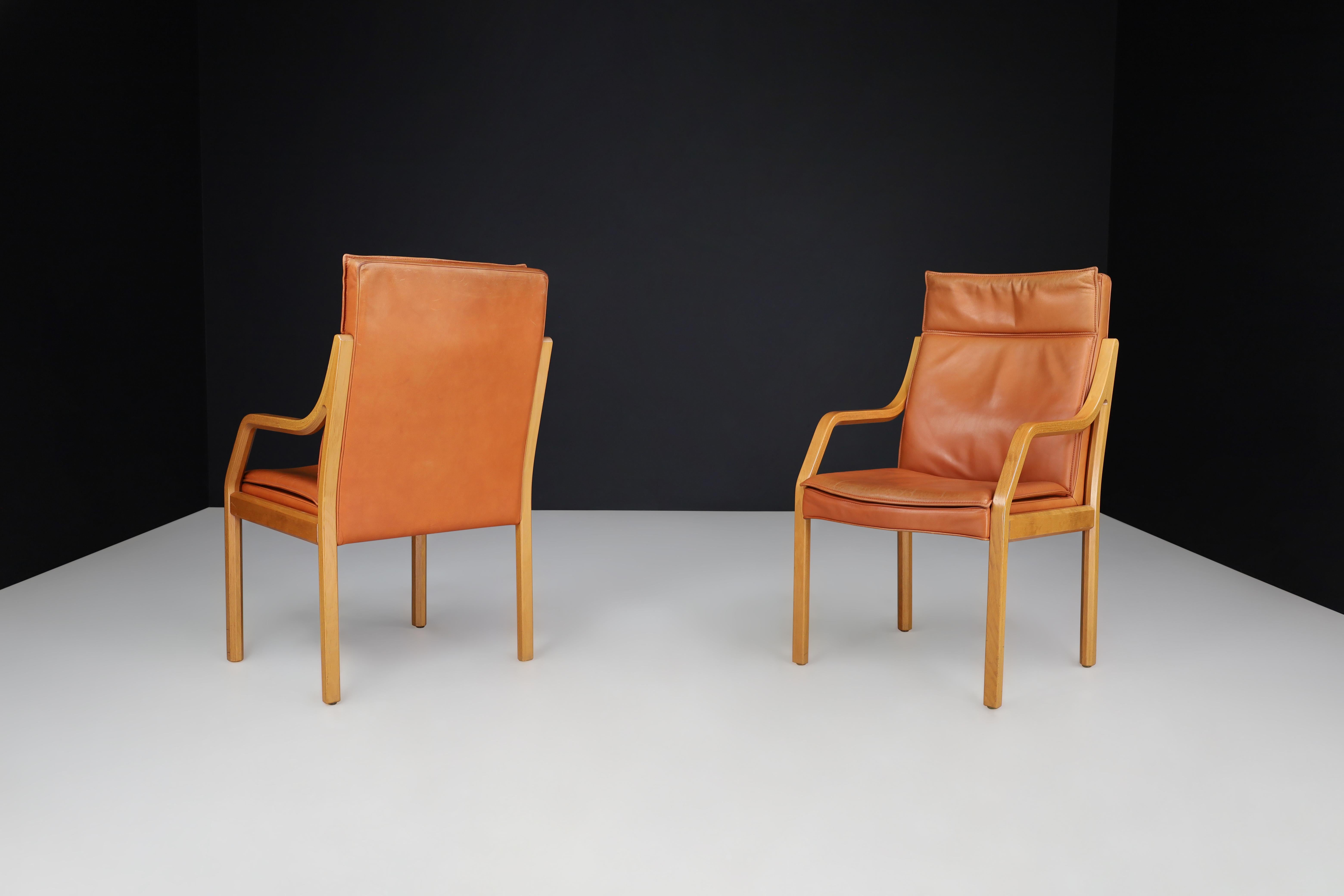 Walter Knoll Set of 16 Dining Room Chairs in Bentwood and Leather, Germany 1970s For Sale 7
