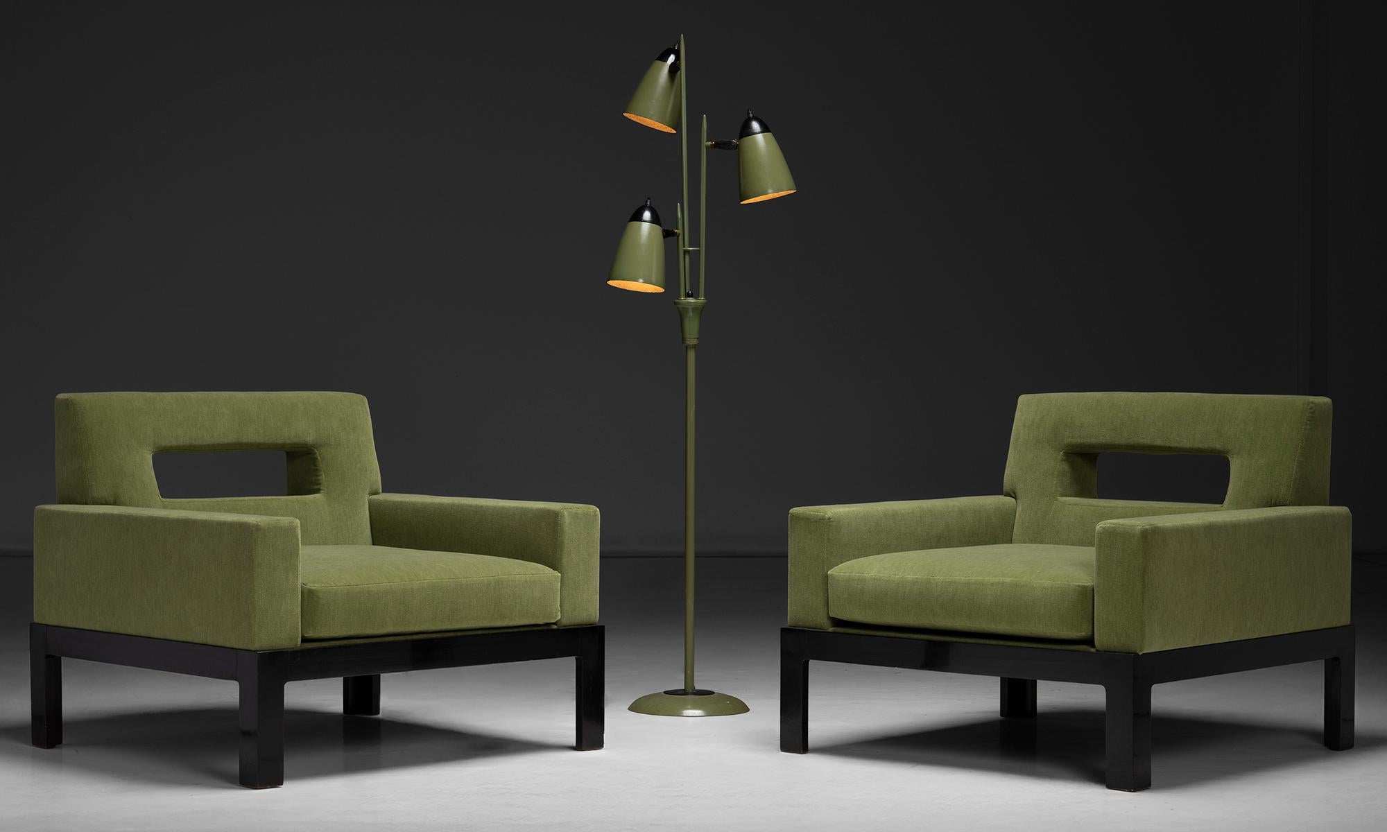 Fauteuils modernes en laine mélangée, Italie 1980 en vente 1