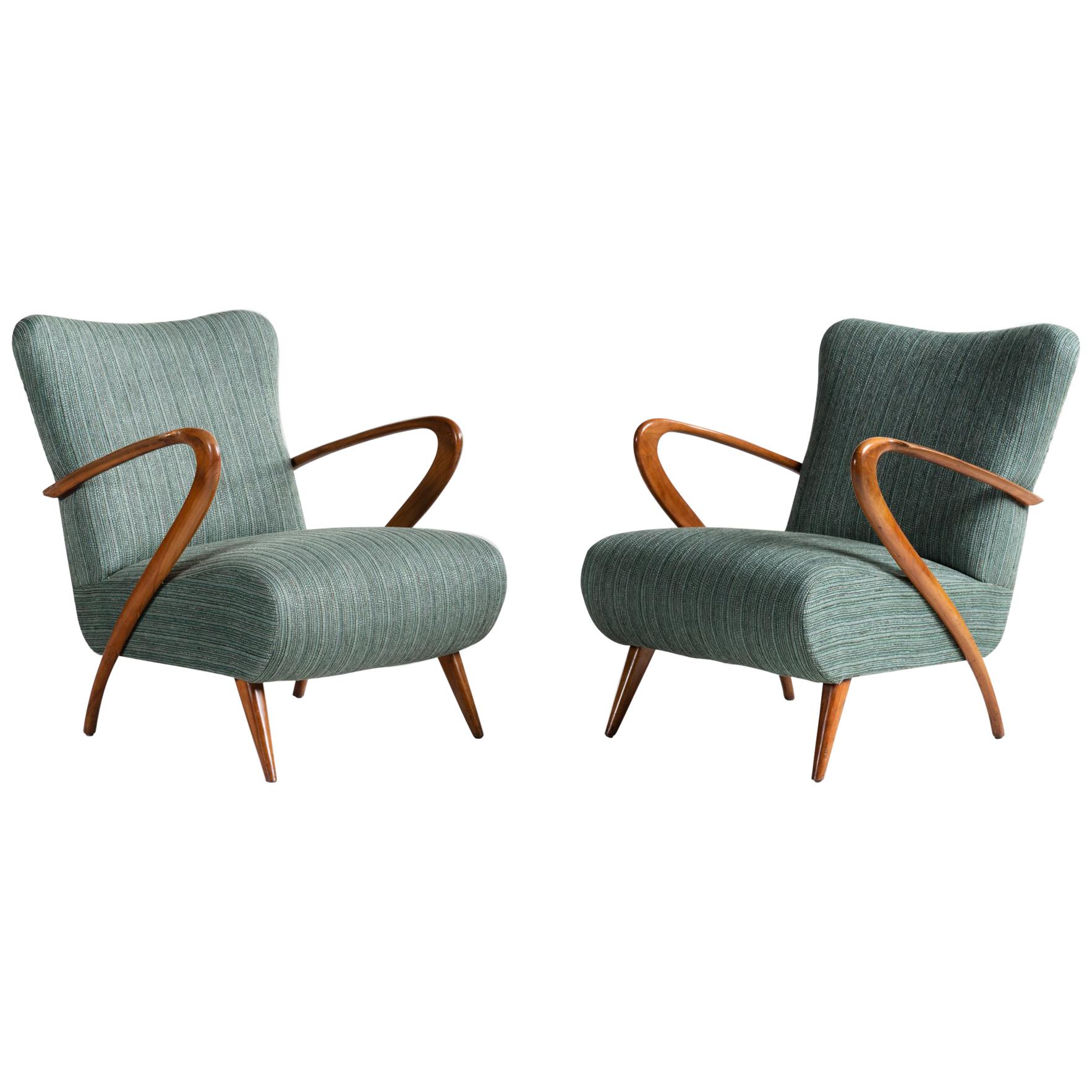 Modern Armchairs, Italy, circa 1950