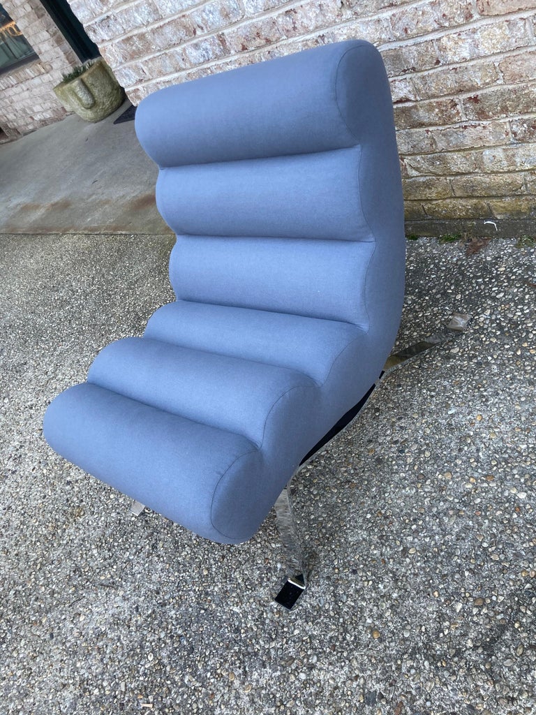 Modern Armless Lounge Chair For Sale at 1stDibs