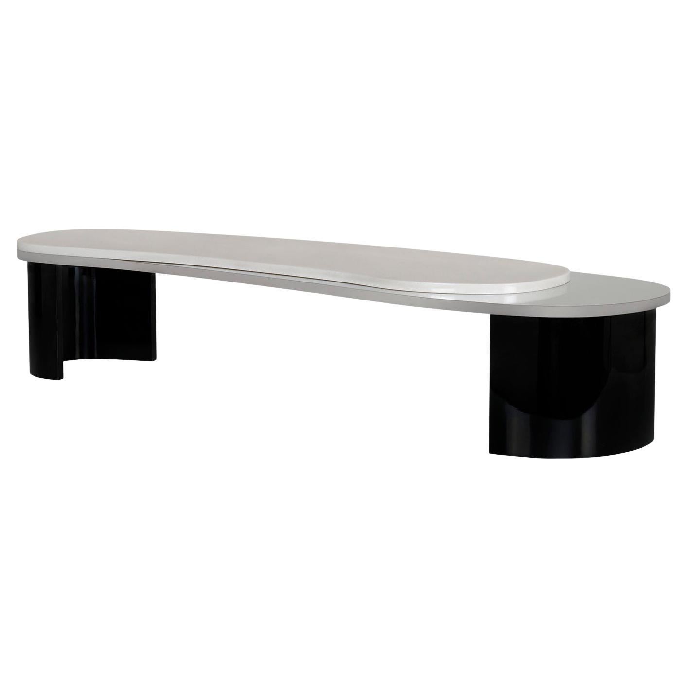 Mesa de centro moderna Armona, mármol acero inoxidable, hecha a mano Portugal Greenapple en venta