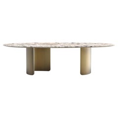 Modern Armona Dining Table Patagonia Stone Handmade in Portugal by Greenapple