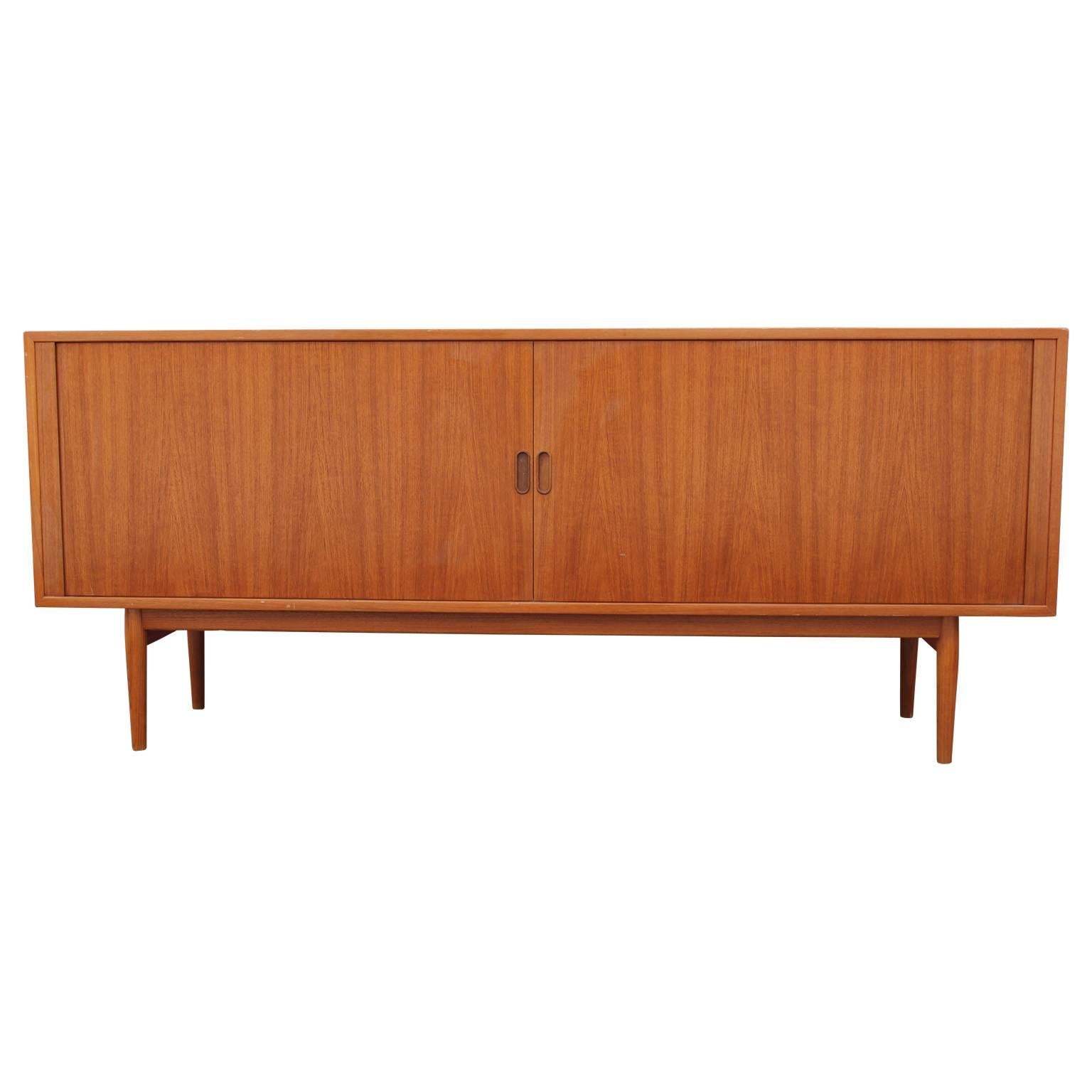 Modern Arne Vodder for Sibast Furniture Tambor Door Teak Credenza / Sideboard