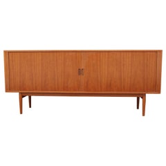 Vintage Modern Arne Vodder for Sibast Furniture Tambor Door Teak Credenza / Sideboard