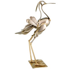 Vintage Modern Art Cutlery Sculpture of a Bird by Gerard Bouvier, France, 1998