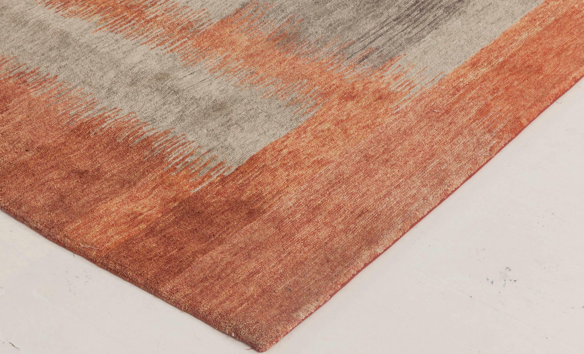 Tapis Art Déco Alfonsina-Rustic fait à la main en laine et soie de Doris Leslie Blau Neuf - En vente à New York, NY