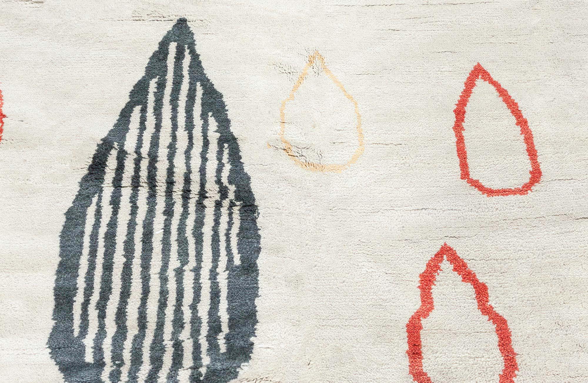 Moderner, vom Art déco inspirierter handgeknüpfter Wollteppich von Doris Leslie Blau (Europäisch) im Angebot