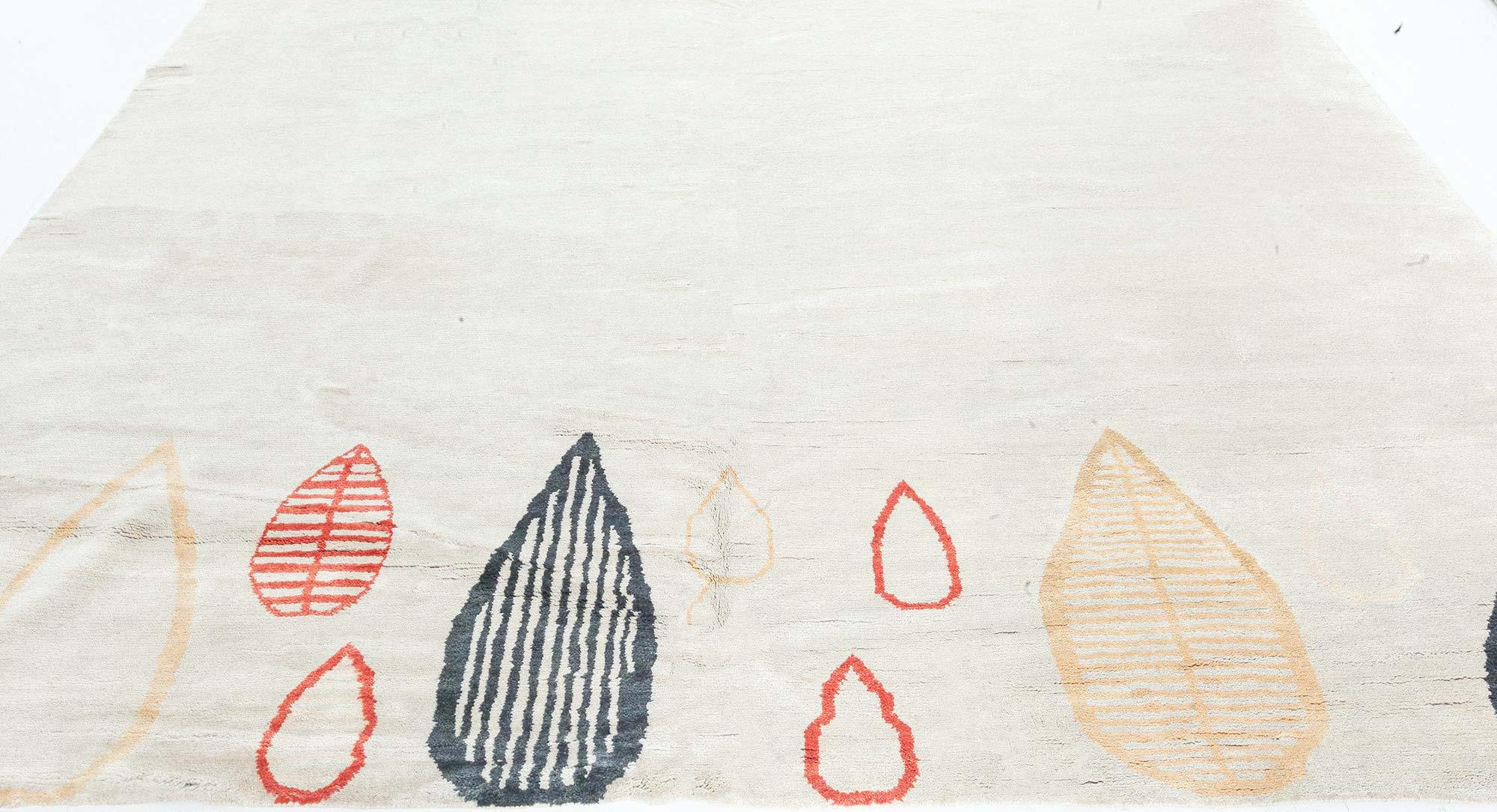 Moderner, vom Art déco inspirierter handgeknüpfter Wollteppich von Doris Leslie Blau (Handgeknüpft) im Angebot