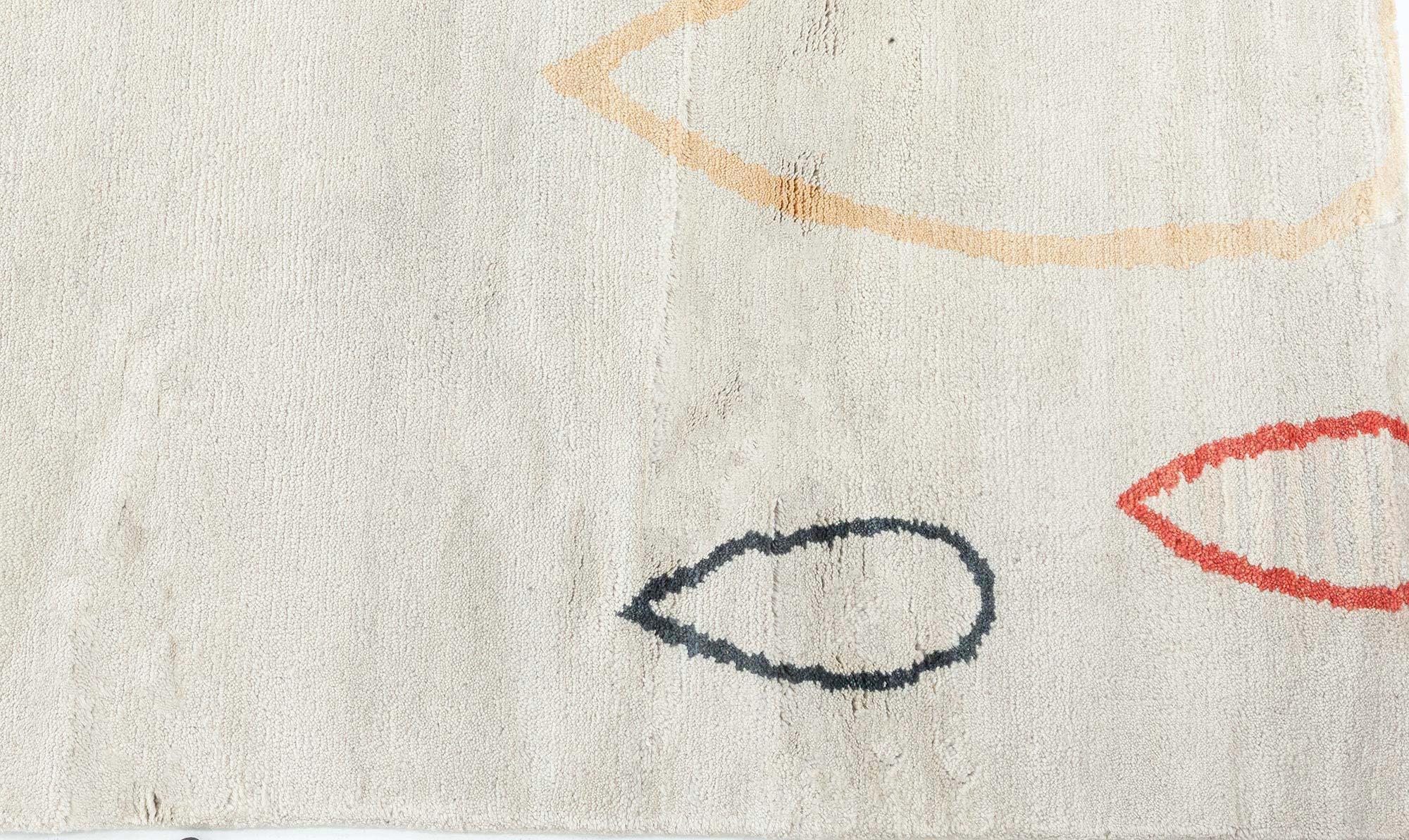 Moderner, vom Art déco inspirierter handgeknüpfter Wollteppich von Doris Leslie Blau im Zustand „Neu“ im Angebot in New York, NY