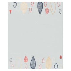 Moderner, vom Art déco inspirierter handgeknüpfter Wollteppich von Doris Leslie Blau