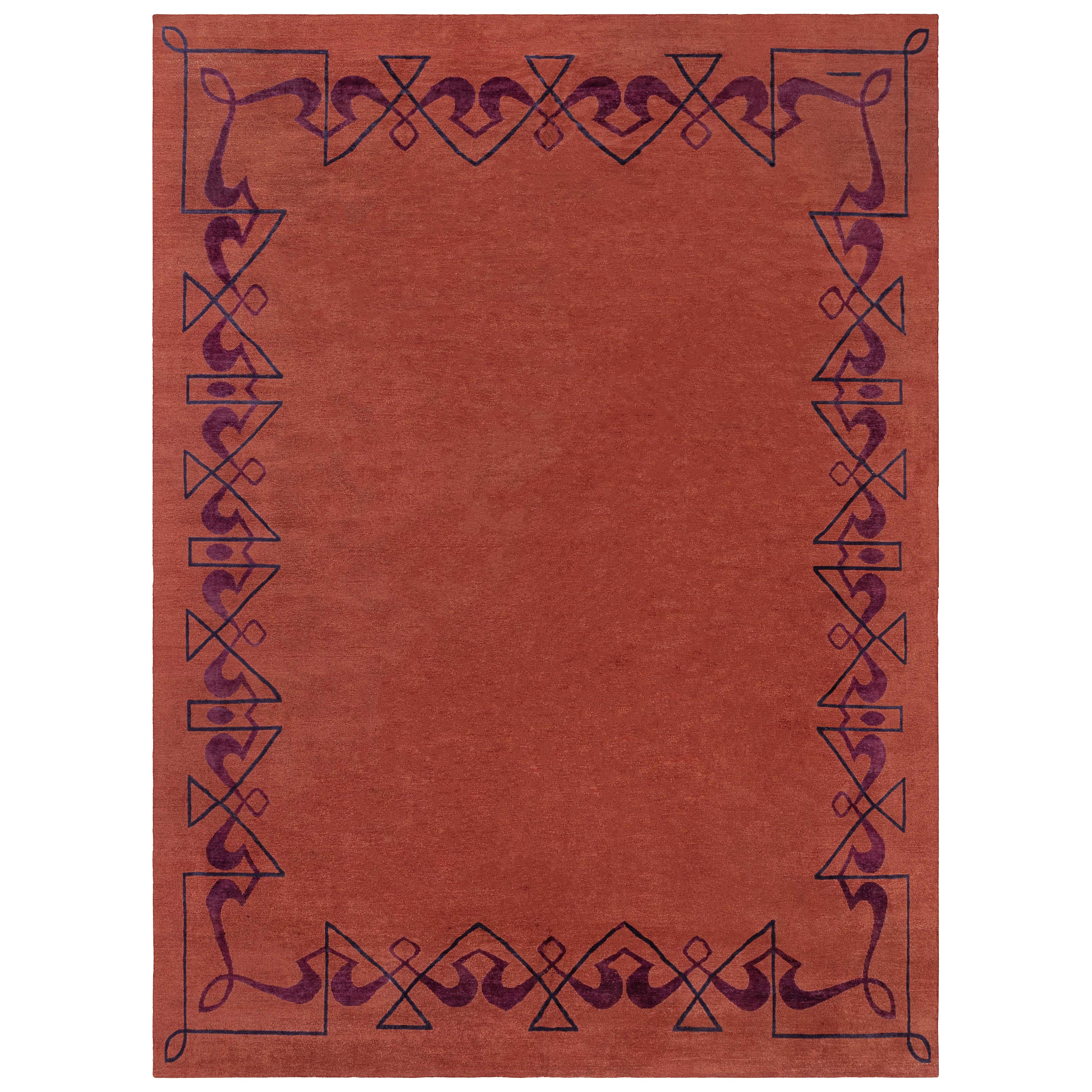 Tappeto moderno di ispirazione Art Deco di Doris Leslie Blau in vendita
