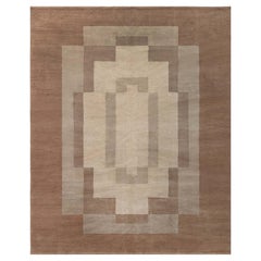 Modern Art Deco-Inspired Tibetan Wool Rug by Doris Leslie Blau