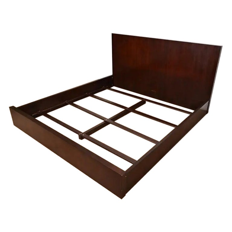Cama King Size de caoba Art Decó Moderno en venta