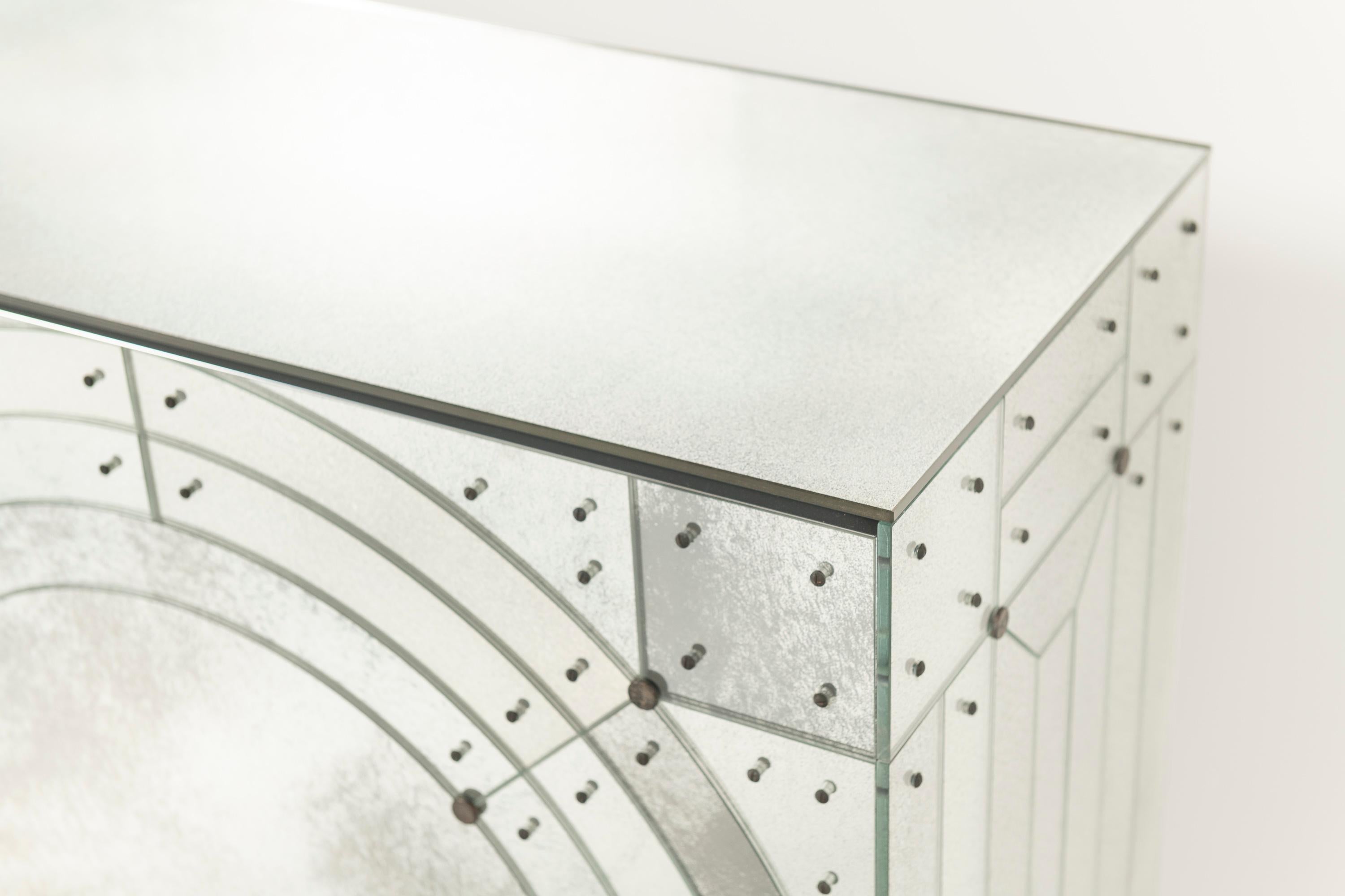 Modern Art Deco Orbital Credenza by Lorin Marsh, NYC For Sale 5