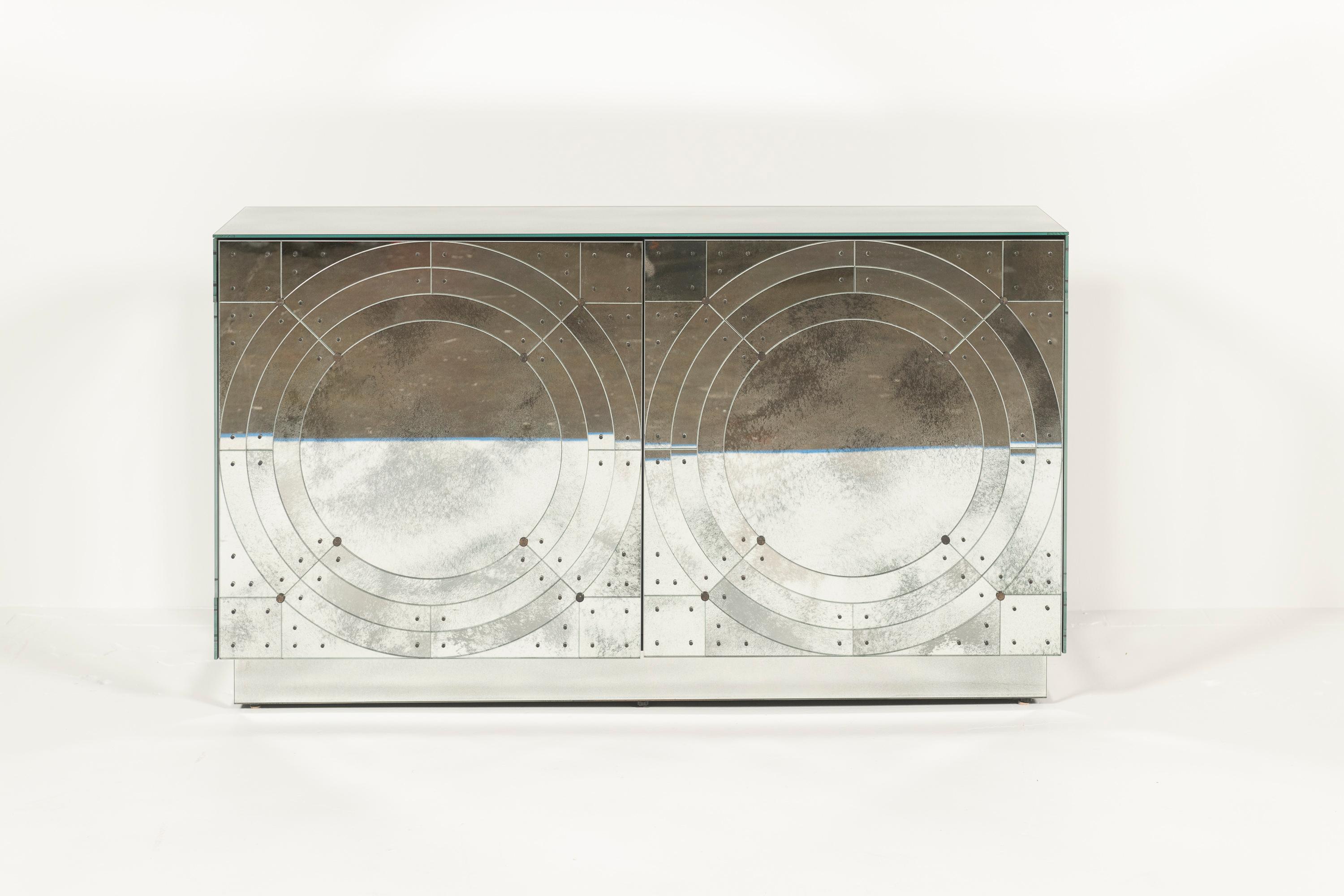Modern Art Deco Orbital Credenza by Lorin Marsh, NYC For Sale 9