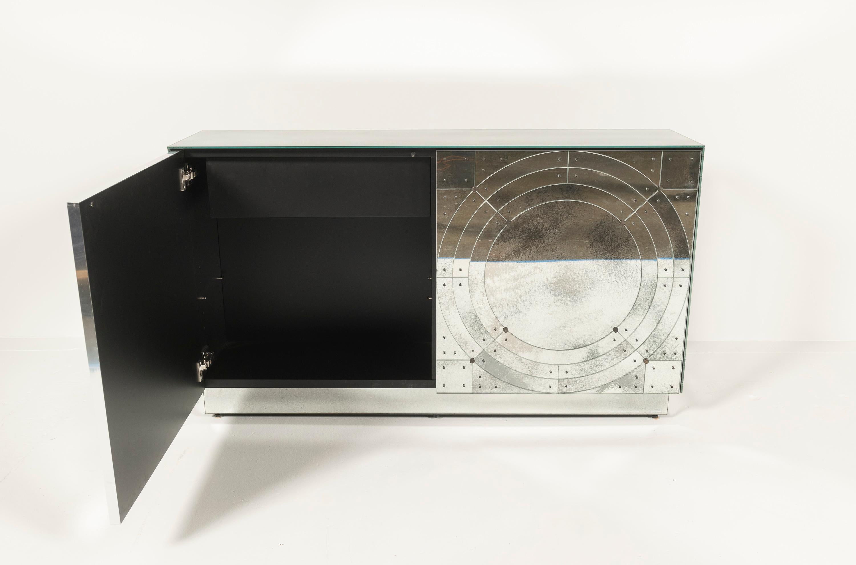 Modern Art Deco Orbital Credenza by Lorin Marsh, NYC For Sale 3