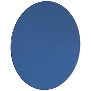 Miroir Rond Sans Cadre Adhésif 25cm - Acrylique Léger Incassable, Installation Facile Sans Perçage, Pour Toutes Pièces