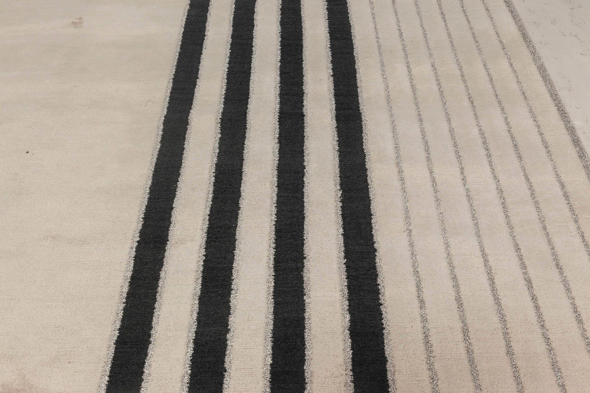 Nepalese Modern Art Deco Rug by Carlos David Studio for Doris Leslie Blau For Sale