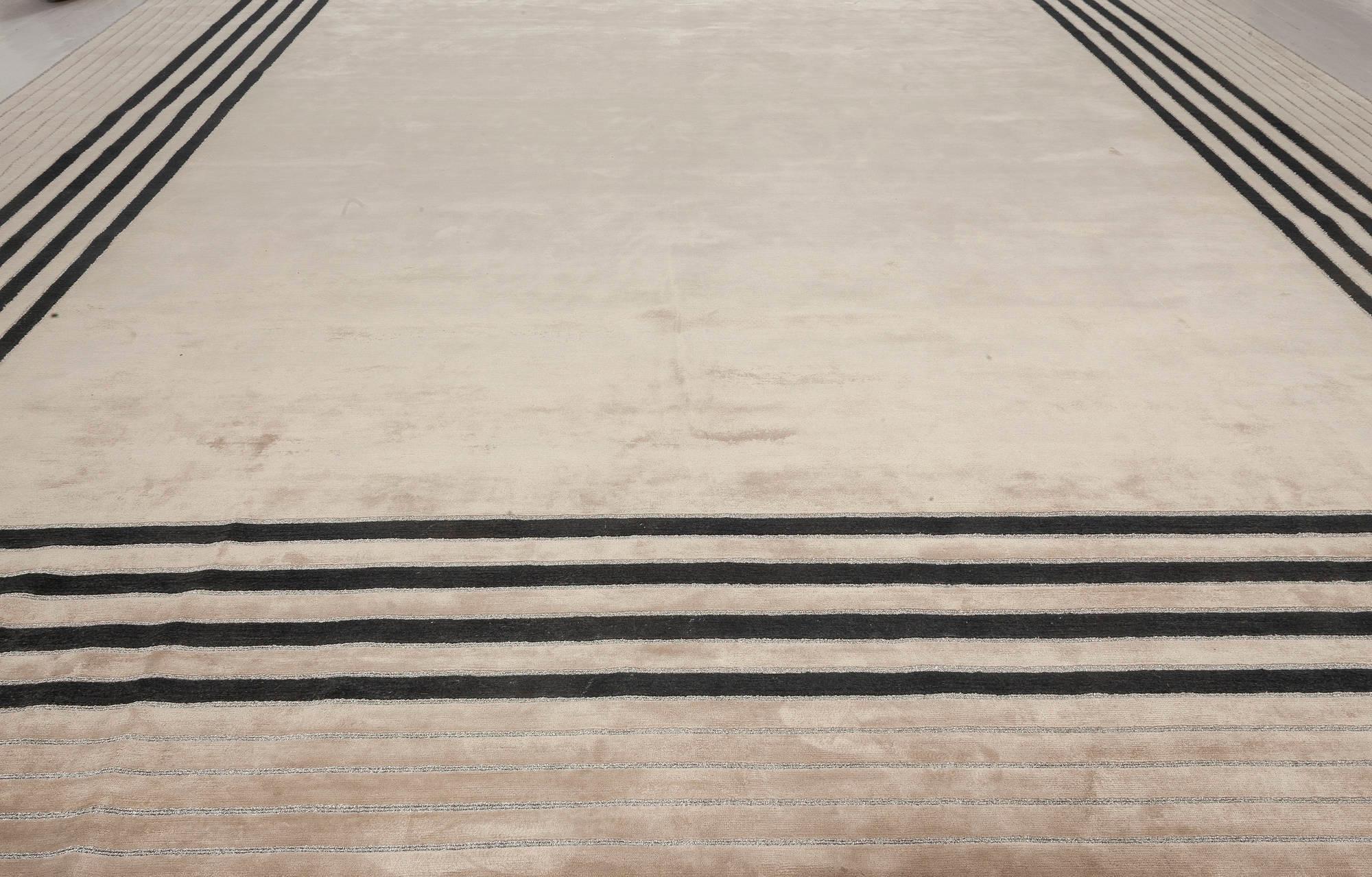 Annodato a mano Tappeto moderno Art Deco di Carlos David Studio A. per Doris Leslie Blau in vendita