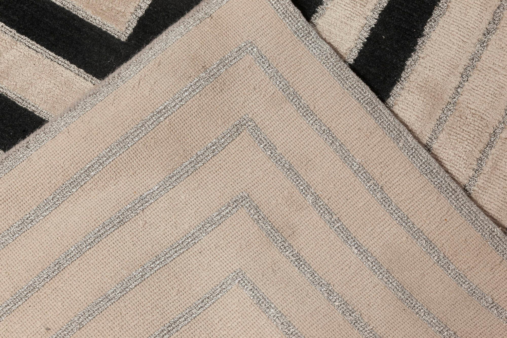 Contemporary Modern Art Deco Rug by Carlos David Studio for Doris Leslie Blau For Sale
