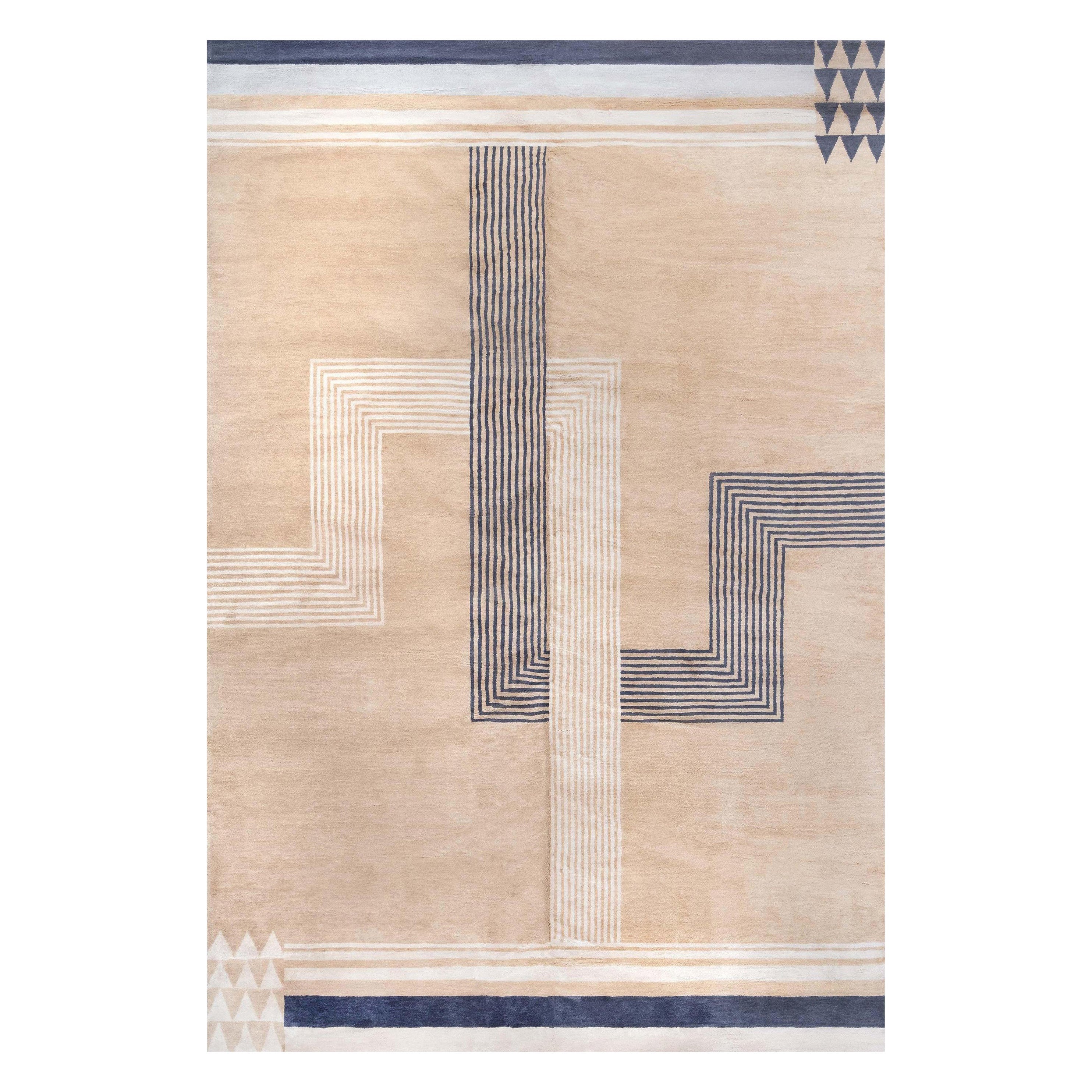 Moderner Art-Déco-Teppich von Doris Leslie Blau