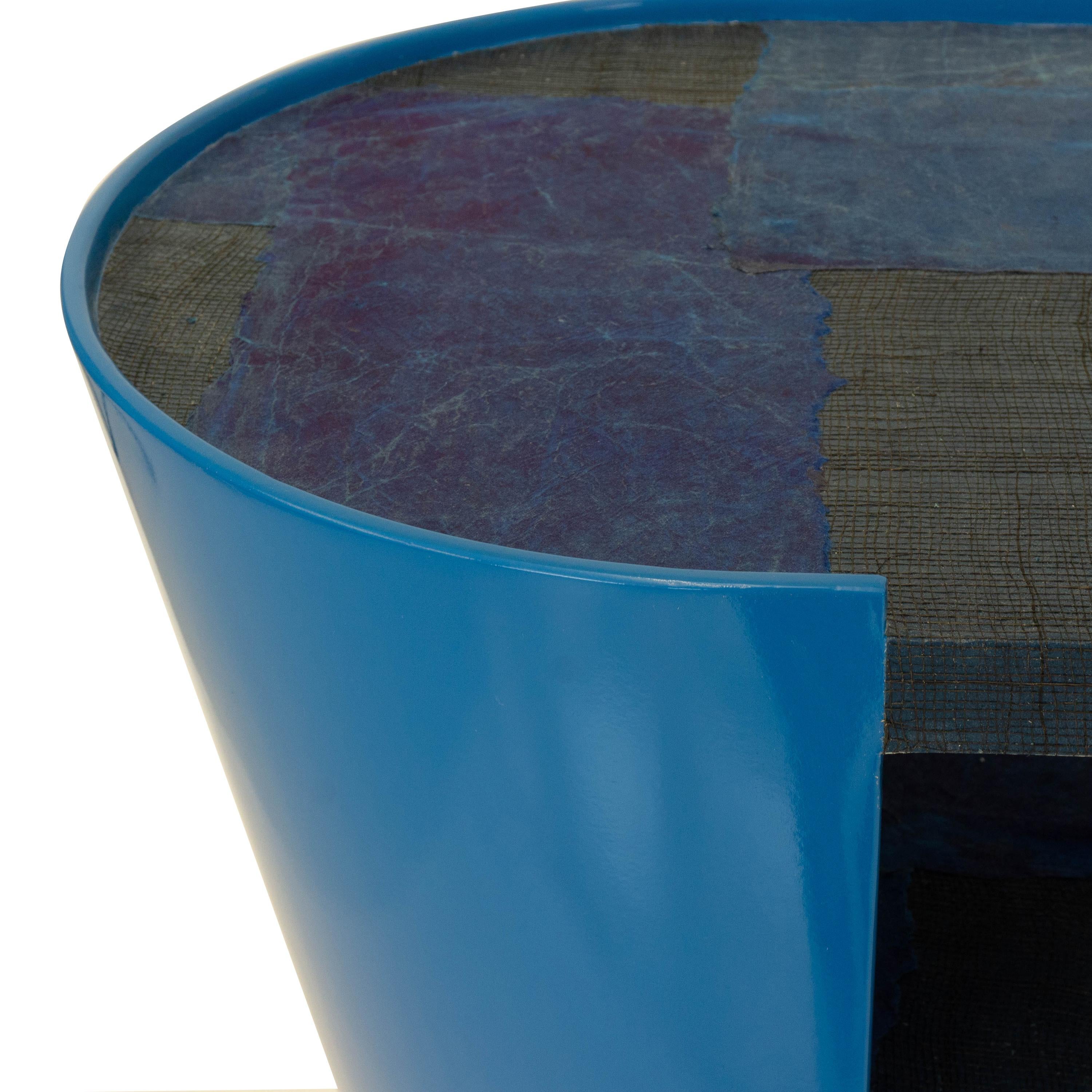 Table console moderne de style Art déco en bleu en vente 1