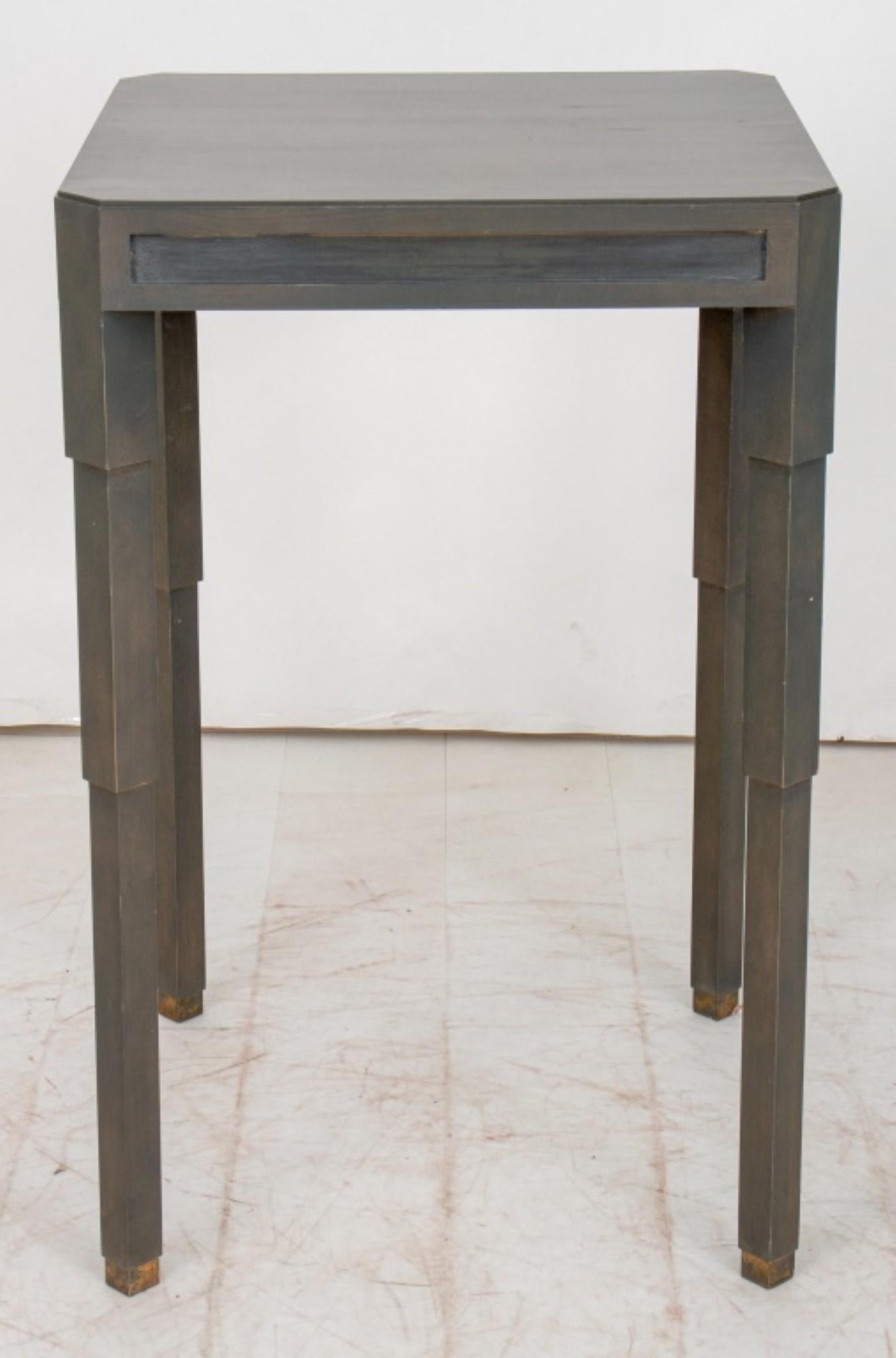 Moderner Tisch im Art-Déco-Stil bemalt (Holz) im Angebot