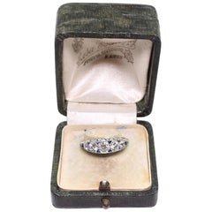 Modern Art Deco Style Platinum 1.25 Carat Diamond and Sapphire Ring