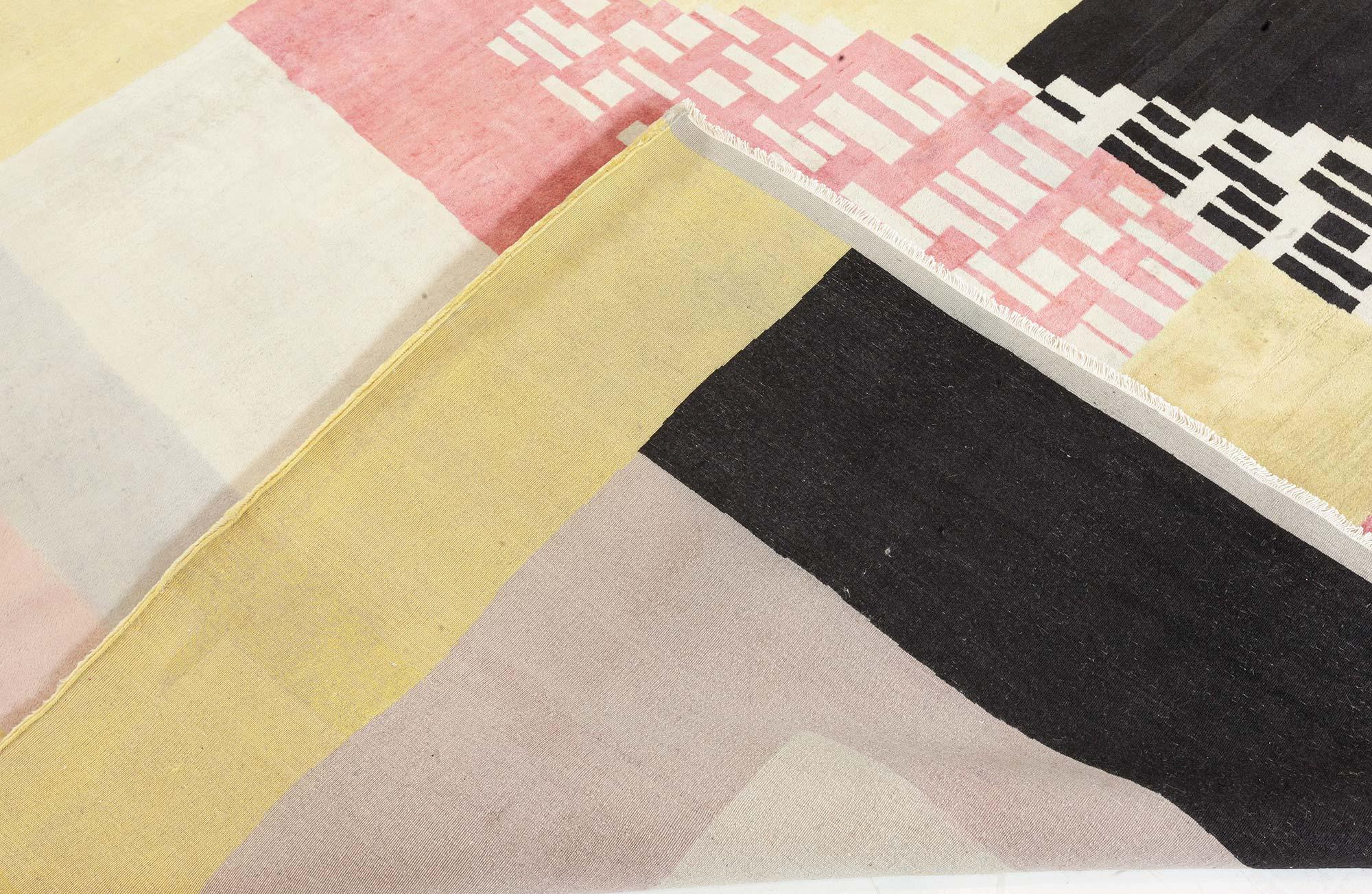 Moderner teppich im art deco stil von Doris Leslie Blau (Wolle) im Angebot