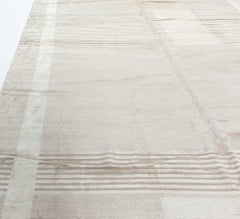 Modern Art Deco Style Tibetan Rug Hand-Knotted Silk & Wool by Doris Leslie Blau