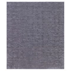 Modern Art Deco Style Wool & Silk Rug by Doris Leslie Blau