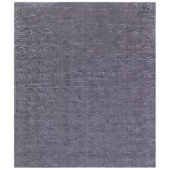 Modern Art Deco Style Wool 
Silk Rug by Doris Leslie Blau