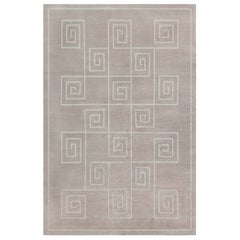 Tappeto tibetano Art Deco moderno con design a chiave greca di Doris Leslie Blau