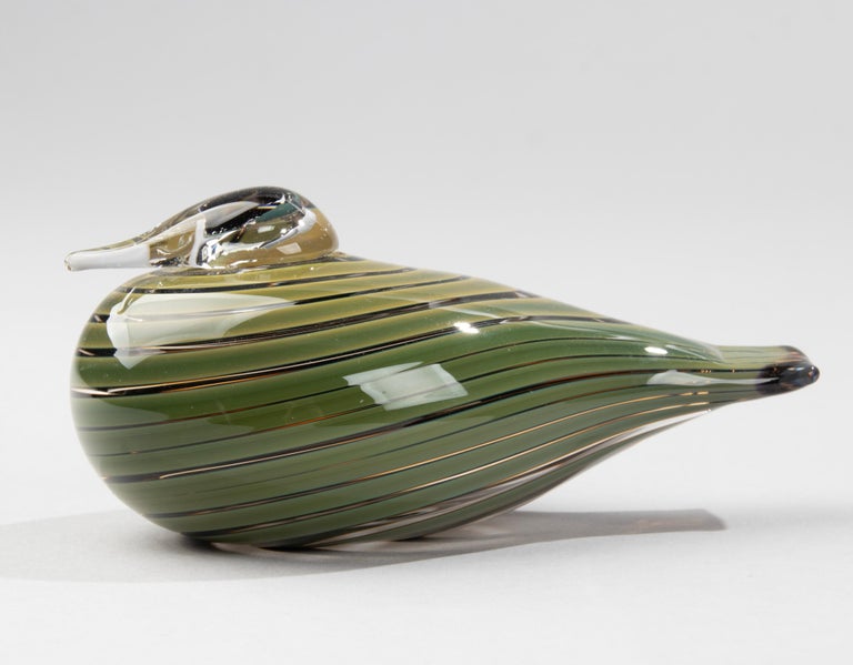 Modern Art Glass Bird by Oiva Toikka for Nuutajärvi Notsjõ In Good Condition In Casteren, Noord-Brabant